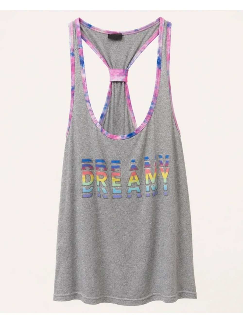 dELiA*s Gray Rainbow “DREAM” Racerback Tank 3X